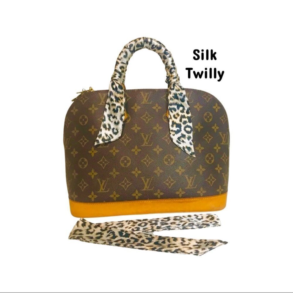 Silk scarf twilly set of two
